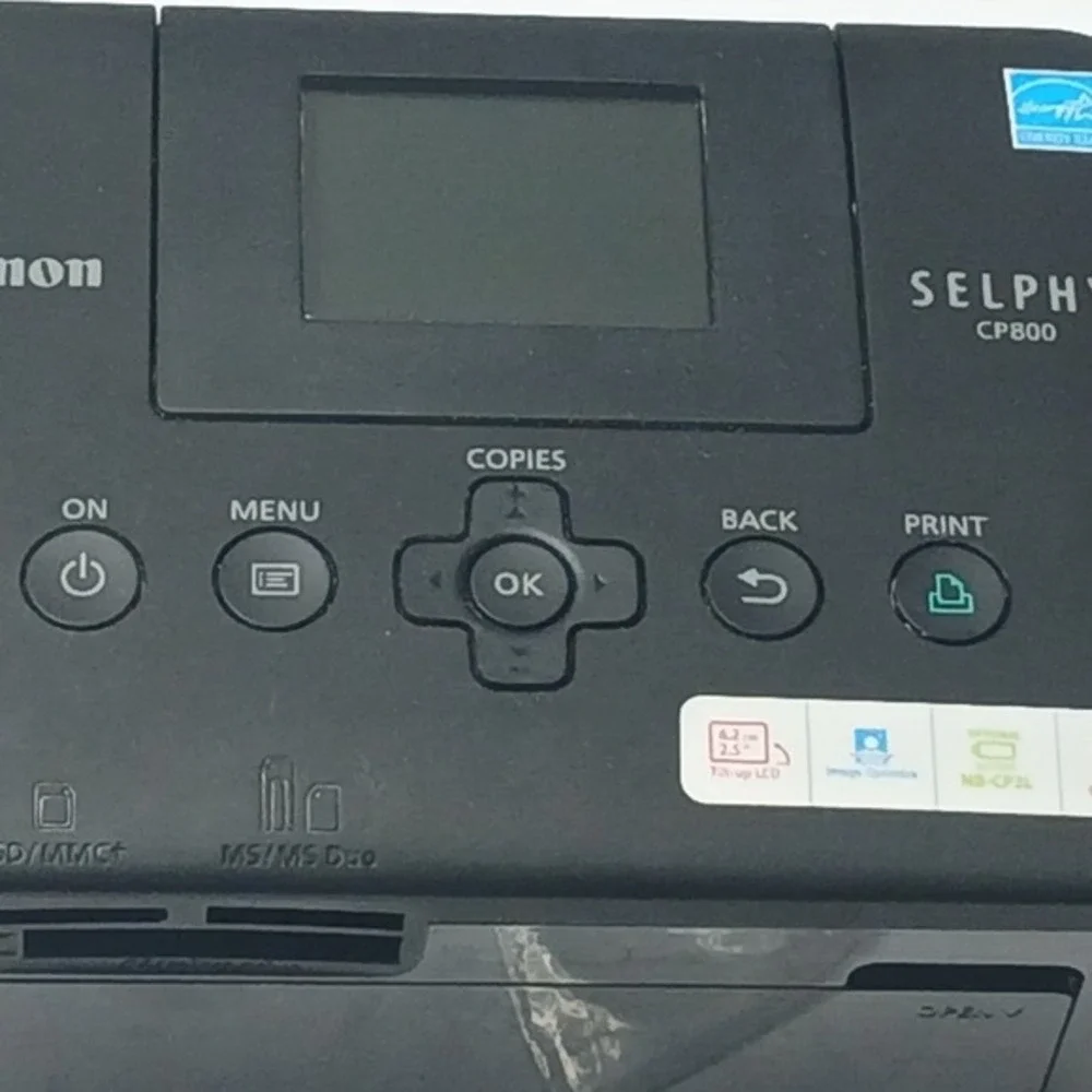 Canon‎ SELPHY CP800 Compact Photo Printer Black Portable Dye-Sub Bundle